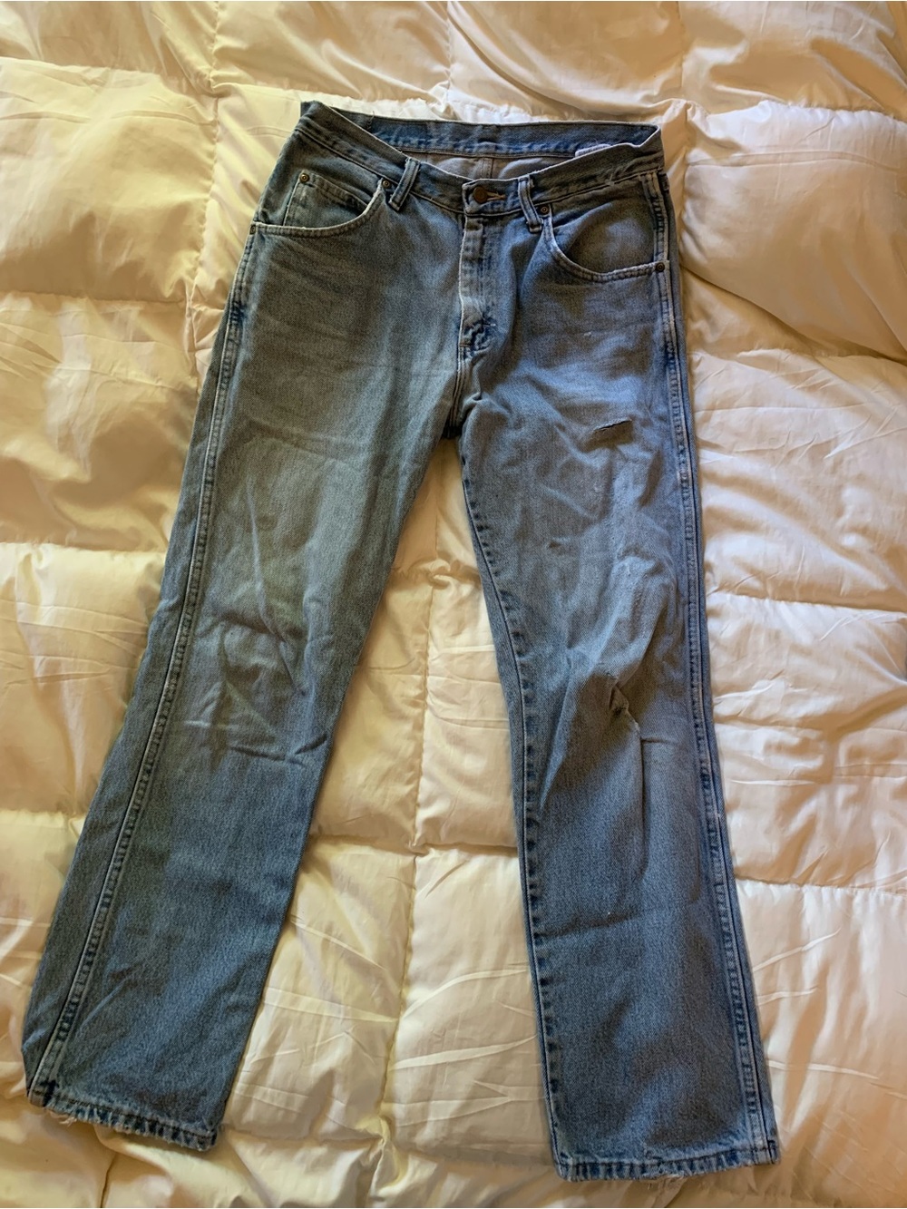 Vintage Wrangler Blue Straight Jeans 31x30
